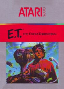 Atari 2600 game box for "ET The Extra Terrestrial"